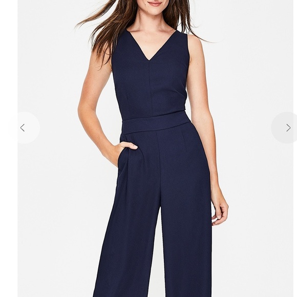 Boden Hexham Jumpsuit in navy - Picture 5 of 11